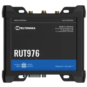 Router Teltonika RUT976Redcap, 5G, 4 porte Gigabit, 2 SIM, i zi