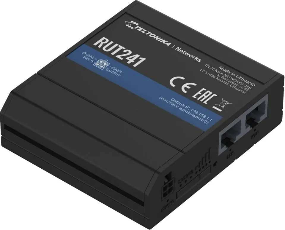 Router Teltonika RUT241, Rrjet celular, Alumini - 1
