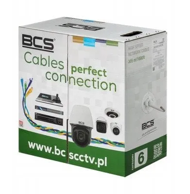 Kabllo rrjeti BCS UTP CAT6, 305m, PVC, gri - 1