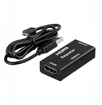 Zgjatës HDMI BCS xHDMI 4K, 4K 60Hz, alumini, i zi
