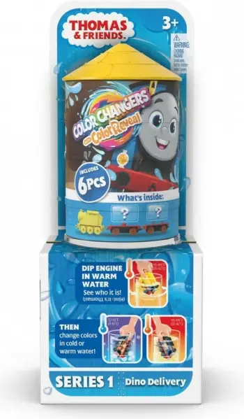 Lodër tren Thomas and Friends Dino Delivery, Mystery Pack, e verdhë