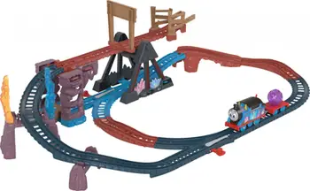 Set trenash Fisher-Price Thomas and Friends HMC28 Crystal Caves Adventure, motorik me bateri, për fëmijë 3+, shumengjyrësh