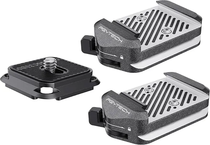 Kapëse të shpejta montimi PGYTECH Arca-Type V2 Set, për kamera dhe stabilizatorë, metalike - 1