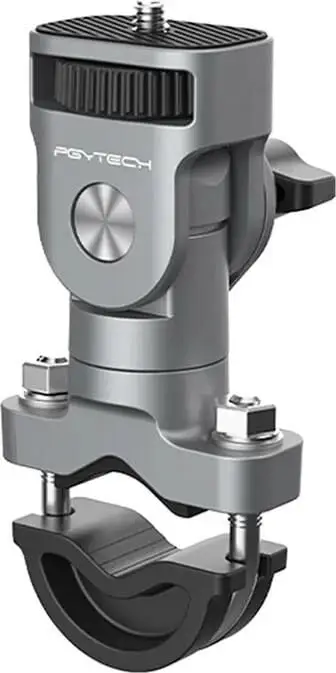 Mbajtës timoni për kamerë sportive dhe celular, PGYTECH P-GM-172, U-bolt, rrotullim 360°, kënd 180°, tub 12.7–33 mm, vidë 1/4", aliazh alumini