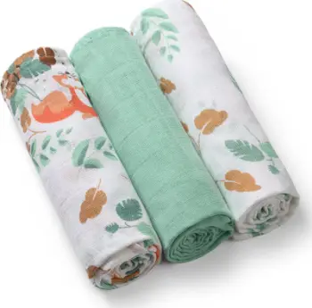 Pelena BabyOno Muslin (348/12), 3 copë, të gjelbra