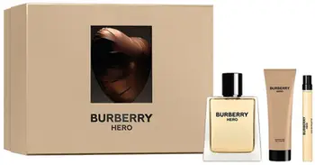 Set parfumi Burberry Hero Gift Set, EDT 100ml, xhel dushi 75ml, për meshkuj