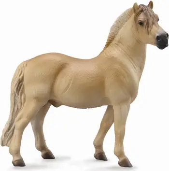 Figurinë kalë Collecta Fjord Stallion, lodër koleksionuese, kaf i kaftë