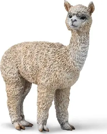 Figurinë lodër Collecta Alpaca, koleksionuese, edukative, shumëngjyrëshe
