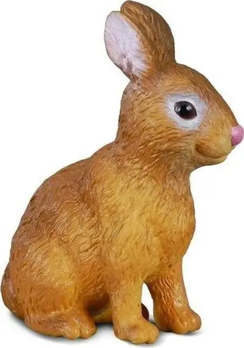 Figurinë lodër Collecta Rabbit, lepur realist, shumëngjyrëshe