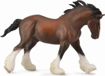 Lodër Figurinë Collecta Kali Clydesdale, 13 cm, kafe