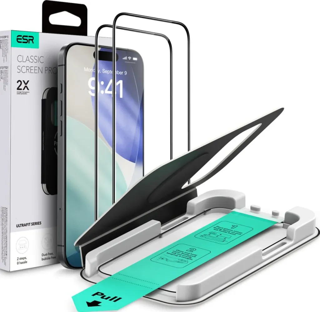 Mbrojtëse ekrani ESR Ultra Fit për iPhone 17 Pro, 2 copë - 1