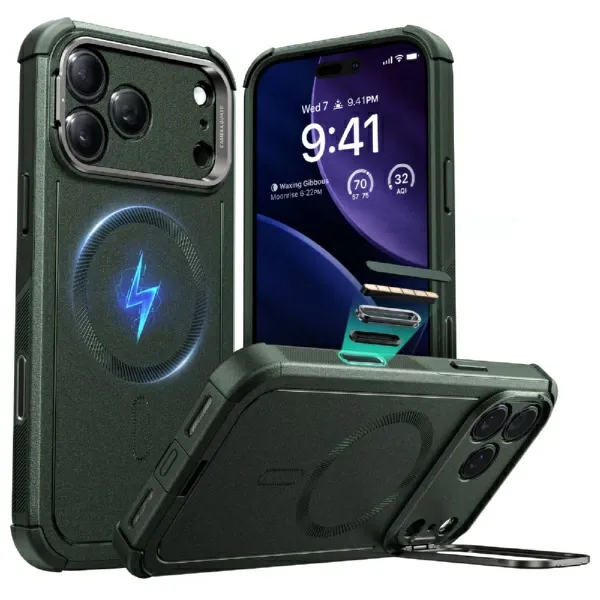 Mbrojtëse magnetike për iPhone 17 Pro ESR, e gjelbër - 1