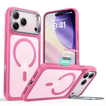 Mbrojtëse me mbajtëse për iPhone 17 Pro ESR, rozë