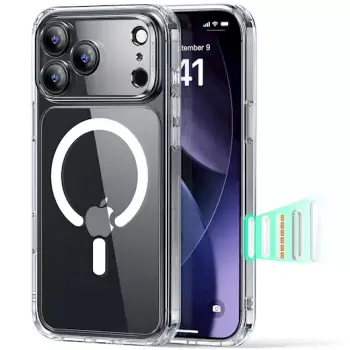 Mbrojtëse hibride për iPhone 17 Pro Max ESR, transparente