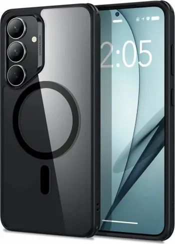 Mbështjellës ESR Classic Hybrid HaloLock për Samsung Galaxy S25+, MagSafe, i tejdukshëm/zi