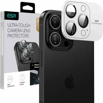 Mbështjellës xhami për kamerë ESR Armorite për iPhone 16 Pro / 16 Pro Max, Transparent