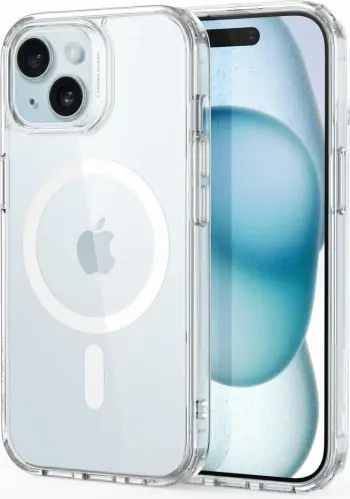 Mbështjellës ESR Classic Hybrid HaloLock për iPhone 13 / iPhone 14, Transparent, me MagSafe