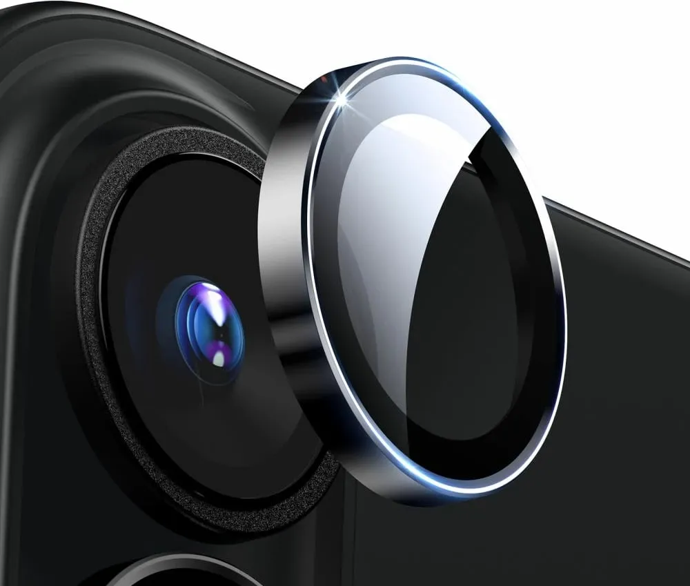 Mbështjellës xhami për kamerë ESR Armorite për iPhone 16 / 16 Plus, Zi - 9