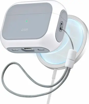 Mbështjellës ESR Orbit HaloLock me MagSafe për Apple AirPods Pro/Pro 2, Bardhë