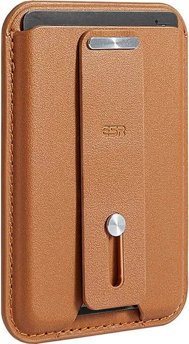 Mbështjellës portofol magnetik ESR HaloLock, për iPhone, kafe - 1