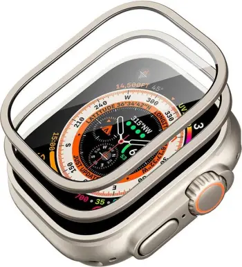 Set mbrojtës për Apple Watch Ultra ESR 49mm, kasë + xham, titanium