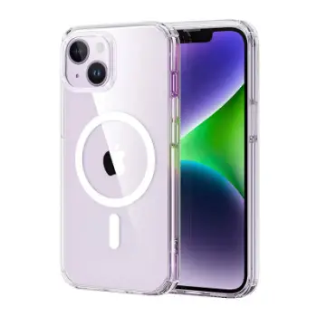 Mbështjellës ESR Krystec Clear për iPhone 14 Plus, MagSafe, transparent