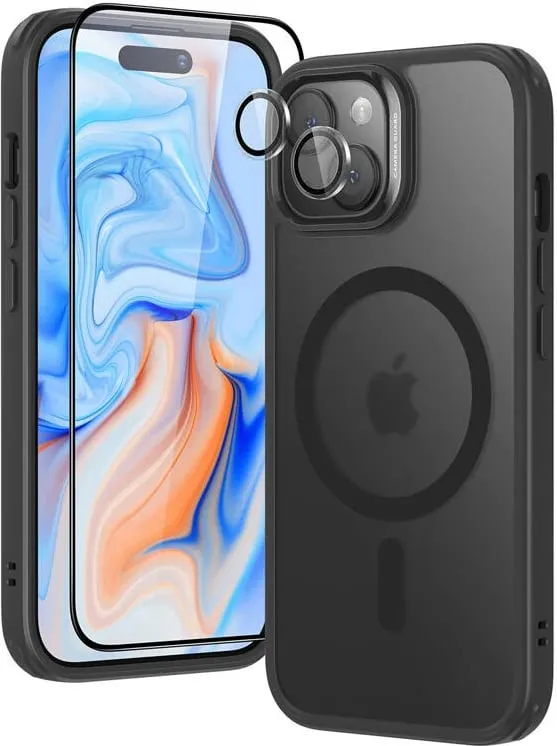 Mbështjellës ESR Classic Hybrid HaloLock për iPhone 15 Plus, i zi - 1