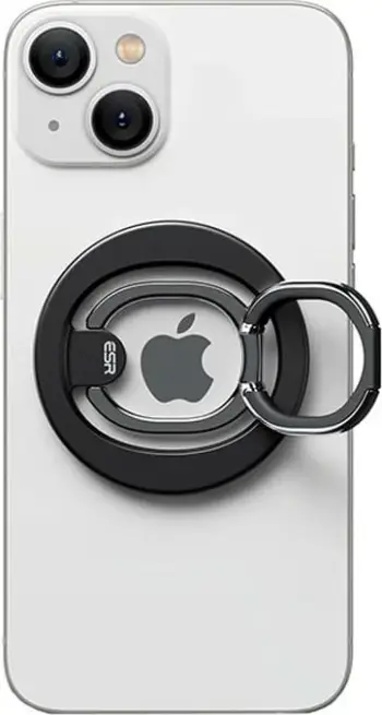 Mbështjellës ESR HaloLock Ring për celular, për iPhone 12/13/14, zi