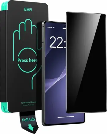 Xham privatësie i temperuar ESR për Samsung Galaxy S25 Ultra, me kornizë instalimi