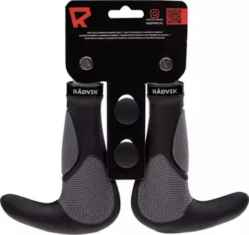 Gripa biçiklete Radvik 2GRIP 92800515826, për timon 22 mm, material gome