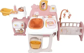 Qendër lojërash me kukull Smoby Baby Nurse, palosëse, me drita, shumëngjyrëshe