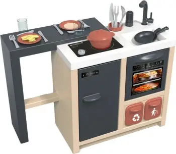 Kuzhinë lodër Smoby Kitchen Island, 23 aksesorë, për fëmijë 3+ vjeç, shumëngjyrëshe
