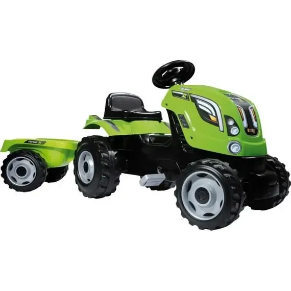 Traktor me rimorkio, gjelbert Smoby - 2