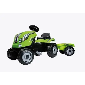 Traktor me rimorkio, gjelbert Smoby
