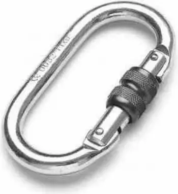 Karabiner ajror Tiguar Aerial Oval TI-ARAKO, 20kN, metalik