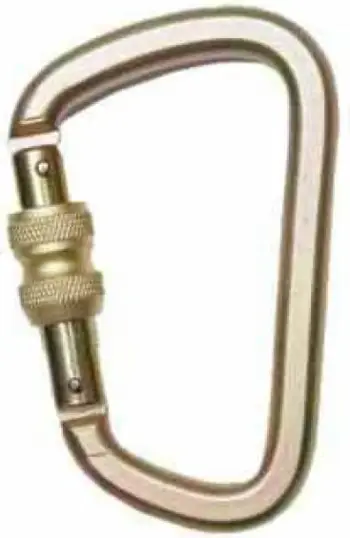 Karabiner për aerial yoga Tiguar Aerial Accessories Large, 20 kN, çelik i galvanizuar, gri