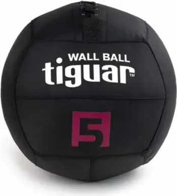 Top për stërvitje Tiguar wallball 5 kg, i zi