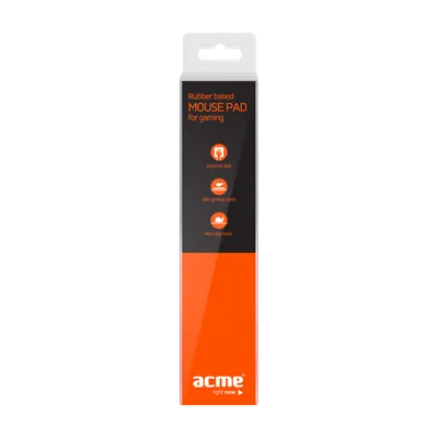Mauspad Gaming Acme, 293 x 3 x 250 mm, e zezë - 1