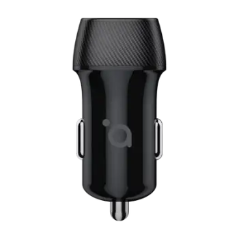 Kokë karikuese për veturë Acme CH110 2porte Usb Type A, i zi