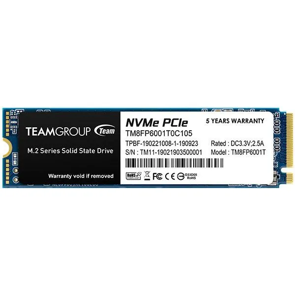 Disk SSD TeamGroup MP33, 1TB, M.2 2280 PCI-E x4 Gen3 NVMe - 1