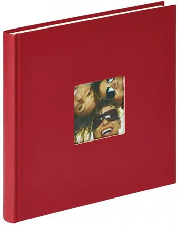 Album fotografik Walther Fun Bookbound FA-205-R, 26x25cm, i kuq