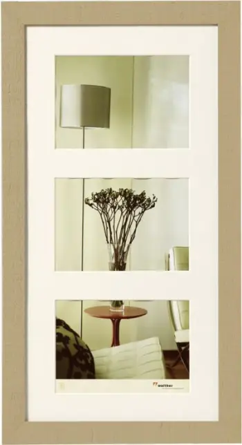 Kornizë për fotografi Walther Home, 3 x 13 x 18 cm, bezhë