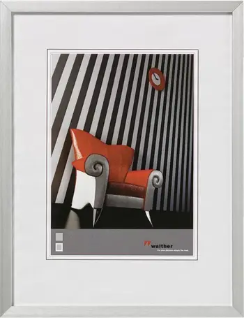 Kornizë për foto Walther, A4, 13 x 18 cm, e argjendtë