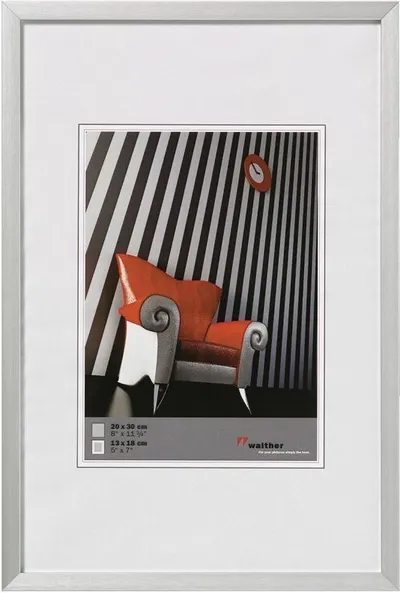 Kornizë për fotografi Walther, 20 x 30 cm, e argjendtë - 1