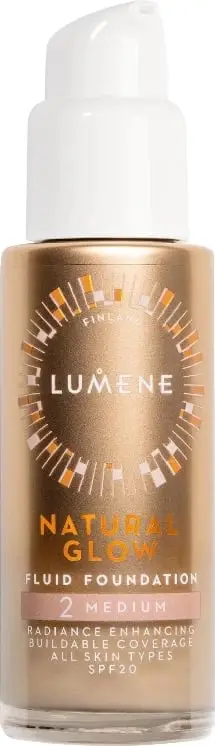 Fondatinë për femra Lumene Natural Glow Fluid Foundation SPF20 illuminating - smoothing 2 Medium, 30ml