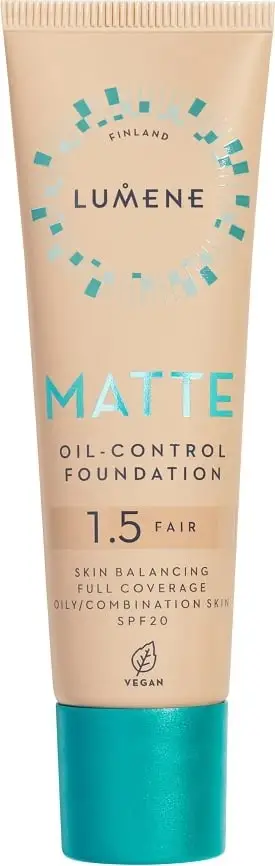 Fondatinë për femra Lumene Matte Oil-Control Foundation SPF20 1.5 Fair, 30ml