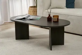 Tavolinë kafeje Nordure, ngjyrë Lumiere Black