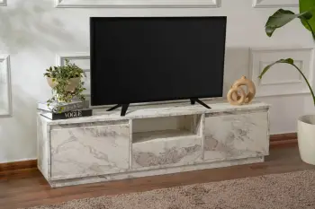 Komodë për TV Nordure, Vanguard, ngjyrë mermeri Fressia