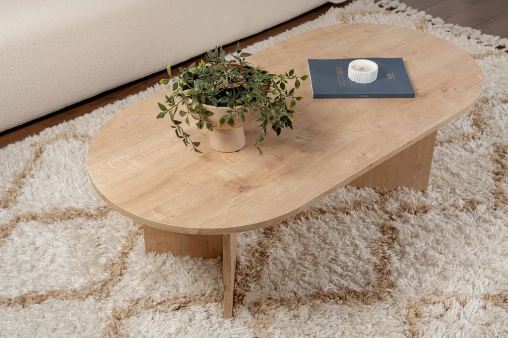 Tavolinë kafeje Nordure, ngjyrë lis Sable - Sapphire - 3
