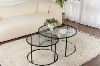Set tavolinash kafeje Nordure, Aurum - 80, 60 - e zezë, gri